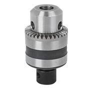 Drill Chuck, 3-Jaw Clip Key Type Quick Connect Impact Driver Conversion Drill Chuck, 8mm Fixing Hole for Grinding Polishing Machine