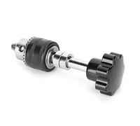 Drill Chuck Adapter, Drill Adapter 0.5mm-6.5mm Clamping Range Drill Bit Adapter Aluminum Alloy Large Chuck Hand Twisted Drill for Drilling Wood, Horn, Olive, Walnut, Plastic