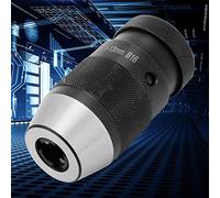 Drill Chuck Adapter, Drill Chuck Key Lathe Chuck B16 Arbor Live Center Carbon Steel Self Tighten Keyless Lathe Drill Chuck for CNC Drill Presses or Lathes Spindle