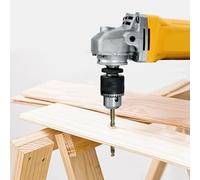 Drill Chuck Adapter for Angle Grinder - 3-Claw Conversion Head, 100-Type Grinder Attachment | Secure Grip Woodworking Tool, Heavy-Duty Metalworking Accessory for Craftsmen & Contractors