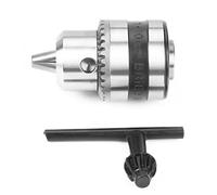 Drill Chuck Adapters Keyless Drill Chuck Bit Adapters Converter for Impact Driver Stainless Steel Mini Electric Drillchuck with Wrench for Part Fastening (1.0-10 MM3/8-24UNF)