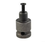 Drill Chuck Adaptor for Wrench Conversion - Alloy Steel, 12.5mm Male Screw, 12.7mm Bottom Hole, Compatible with Electric Drills and(A)