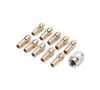 Drill Chuck Collet Set for Dremel, 25Pcs Multi Chuck Collet Set Compatible, Chucks Collet Kit, 0.5-3.2mm Shank Replacement for 4486 Rotary Tool Keyless with 4485 Brass Collet Metal Nut
