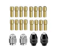 Drill Chuck Collet Set for Dremel Accessories for Dremel Drill Bits, with Quick Change Adapter and Rotary Drill Nut Tool - 1/32" to 1/8" Shank Size Replacement Kit (Set 1)