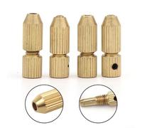 Drill Chuck Fixture Crafted from Brass Material, Fits onto Standard 2 0 mm Motor Shafts (1.3-1.8mm)