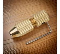Drill Chuck Fixture Crafted from Brass Material, Fits onto Standard 2 0 mm Motor Shafts (2.5-3.2mm)