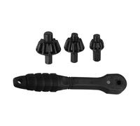 Drill Chuck Key, 2 in 1 Ratchet Drill Chuck Key Spanner, Non-Slip Double Head Replacement Parts Power Tools Accessories for Loosening Mechanics Construction