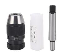 Drill Chuck Keyless Self Tightening 1 to 10mm B12 with MT2 to B12 Arbor High Carbon Steel for Drilling Milling Machines Lathes