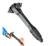 Drill Chuck Ratchet Spanner,13-16mm/0.51-0.63inch Double Head Drill Chuck Ratchet Wrench, Anti Slip Design Professional Black Multifunctional Iron Drill Wrench for Tightening Loosening