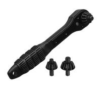 Drill Chuck - Ratchet Wrench, Portable 2-in-1 Quick Change Double Ratchet Handle | Universal Chuck Key for Electric Drills and Power Tools, Drill Key for Plumbing