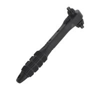 Drill Chuck Wrench, Ratchet Spanner, Quick Change Chuck, Multifunctional Design, Ergonomic Handle, Ideal for Bike, Plumbing, and Maintenance Tasks, Black, Effortless Carrying