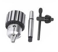 Drill Chucks Adapter, B18 Heavy Duty Drill Chuck with Chuck Key and Morse Taper Arbor for Lathe Milling Machine