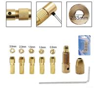 Drill Collet Adapter Set of 7, Suitable for 0 5 3 0mm Drill Bits, Copper Material (4.05mm)