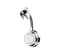 Drill Complimentary Removable Suction Cup Shower Owner Modifiable Degree Turn Wall Mounted Parenthesis for Bathroom ABS Substance Removable Shower Parenthesis