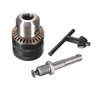 Drill conversion chuck drill chuck adapter provides easy installation for a variety of carpentry maintenance applications