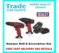 DRILL CORDLESS Hammer Drill 13mm & 1/4" Hex Drive Screw Driver Set CP20VDD