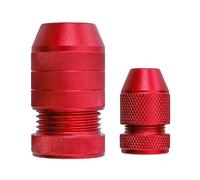 Drill Depth Stop, Adjustable Aluminum Alloy Collar Set with Anti-Skid Lines for 2-5mm and 6-11mm Bits, 2-Pack