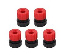 Drill Depth Stop Collar, 5PCS Adjustable Bit Stoppers for Woodworking DIY, 3-13mm Red Black Set