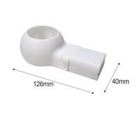 Drill Dust Collection Bowl for Electric Drills - 126 x 40 mm Plastic Swarf & Debris Catcher with Built-in Guide and Water Bottle Interface, Red/WHI(red)