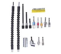 Drill Extension Flexible Stainless Steel Right Angle Bendable Drills Bit Extensions High Compatibility for Small Spaces Computer Cases Electrical Cabinets Rust Proof Satin