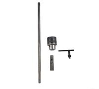 Drill Extension Set 300-600 mm with Keyless Drill Chuck, Deep Hole Drill Extension Rod 8 mm Hex Shank for Tight Corners, Metal Adapter 10 mm to 6.35 mm, 3-Piece Tool Set (300 mm)