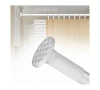 Drill-Free Curtain Rod - Tension Rod Telescopic, Tool-Free Shower Rail Extendable, Prevents Heat Loss Fits Living Rooms Bedrooms(White,378-430cm(148-169in))