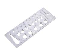 Drill Gauges 1.5-12mm Stainless Metric Bit Gauge for Accurate Measurement Equivalent Bolts and Wire Diameter Metal Fabrication