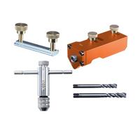 Drill Guide for Aluminium Extrusions - Furniture with Aluminium Profiles,Precise Positioning Cutting Tool For Threaded Manufacturing Installation Cable Management Carpentry and