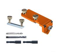 Drill Guide for Aluminum Profiles 20 30 40 Type with Adjustable Stop Depth M6 M8 Tapping Assistant for Precision Positioning Hole Punching Jig DIY Enthusiasts and Professionals(c)