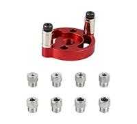 Drill Guide,Portable Metal Handheld Locator - Self Centering Doweling Jig - for Carpentry Furniture Making Shop Home Garage Corner Edge Carpenter Trimming