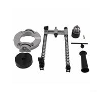 Drill Guide Stand Having Adjustable Angle Handle 90 Degree Vertical Drilling Jig for Wood Metal Pipe Steel Aluminum Base Fits Electric Drill Chuck 1.5mm-13mm