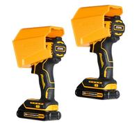 Drill Holder, Power Tool Organizer, Utility Storage Rack | Universal Wall Mount Cordless tools holder fits most drills like Dewalt Drill (2-PACK) (Yellow)