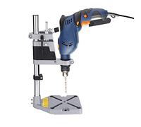 Drill Holder Press Benchtop Drill Press Clamp Stand, Universal Drill Press Stand, Solid Light Aluminum Material Drill Press Stand with Adjustable Non-slip Rubber Ring Clamp and 43mm Chuck Diameter
