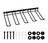 Drill Holder Wall Mount, Power Tool Organizer Wall Mount, Power Tool Storage Wall Mount Tool Rack, 4 Slots Power Tool Organiser, Heavy Duty Drill Rack Organizer for Workshop Garage Tool (Black)