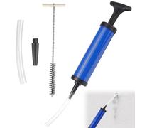Drill Hole Blower Pump Dowel Hole Brush for Cleaning Hole Brushes Stainless Steel Pipe Cleaner Brush Set Blow Pump Cleaning Brush for Borehole Cleaning