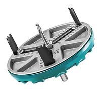 Drill Hole Cutter, Adjustable Hole Saw 45-130 mm Cutting Dia Cutter Adjustable Punching Saw with Scale Round Opener Tools for Plastic Wood Pipes