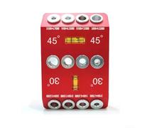 Drill Hole Guide Jig for 30, 45, 90 Degree Drilling Angles with Four Sizes of Guide Holes (C)