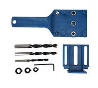 Drill Hole Locator Punch Locator Drill Guide Straight Hole Locator Professional Woodworking Doweling Jig Tool for Carpentry Wood Joinery Projects ABS Plastic 8Pcs Set with 6mm 8mm (Blue)