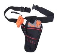 Drill Holster W/Multiple Tool Loops and Angled Design to Evenly Balance Weight On Belt,Portable Multifunctional Toolkit for Carpenter