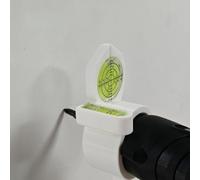 Drill Level for Electric Drills - Vertical & Horizontal Alignment Tool with Built-in Bubble Level, for PLA Construction, DIY Home Improveme(Black)