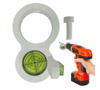 Drill Leveling Tool - Precision Hole Drilling Scale Round Mind Durable ABS Material Lightweight Portable Design Accurate Measurement | Wall Decor, Piping Routing, Home Repair