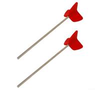 Drill Mixer Attachment Non-Stick Paint Stirrer Easy Clean(Red, Two-Pack)