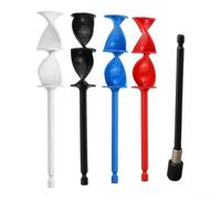 Drill Mixing Paddle Kit 4-Pack for Resin and Paint(5pcs set) | Reinforced plastic build, deformation resistant, for durable for intensive use, stable mixing action