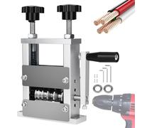 Drill-operated wire stripper, precision cutting attachment for power tools, drill operated cable stripper - for industrial maintenance and DIY projects as well as recycling