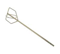 Drill Paint Mixer Attachment, Steel Stirrer for Cement and DIY Projects | Khaki 45# Steel Build, Easy-Grip Design, Suits Electric Drills, Contractors and Painters, Simple Cleanup