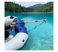 Drill Powered Boat Propeller - 125cm Outdoor Emergency Raft and Kayak Paddle Attachment Trolling Motor Engine Blade for Drills, Includes Clamp (L-125cm)(with Bracket,L-125cm(49 1/4")))