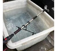 Drill-Powered Trolling Motor for Canoes, Kayaks & Sailboats - Underwater Steerable Propeller, Emergency Paddle Oar with Stand for Paddle Boards & Water Sports