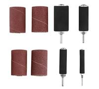 Drill Press Sanding Drum Kit, 20pcs Spindle Sanding Drum Sander Tool Kit Set Drive Spindle Sander with Case for Drill Press