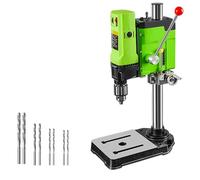 Drill Press Stand 1050W, Adjustable Height 60mm, 90° Ball Handle Design with Vise, Ideal for Home DIY Projects and Workbench Tool Repairs