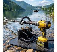 Drill Propeller Outdoor Emergency Raft Kayak Paddle, Long Drill Powered Boat Propeller Spare Part, Trolling Motor Thruster Mixer Blades for Power Drills